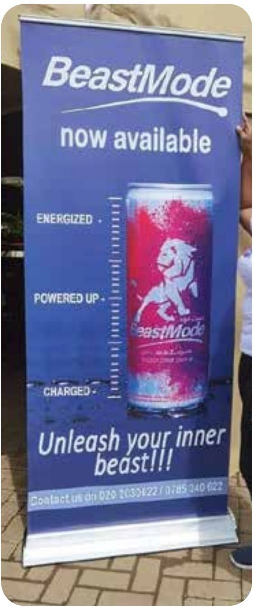 Roll-up banner — BeastMode Energy