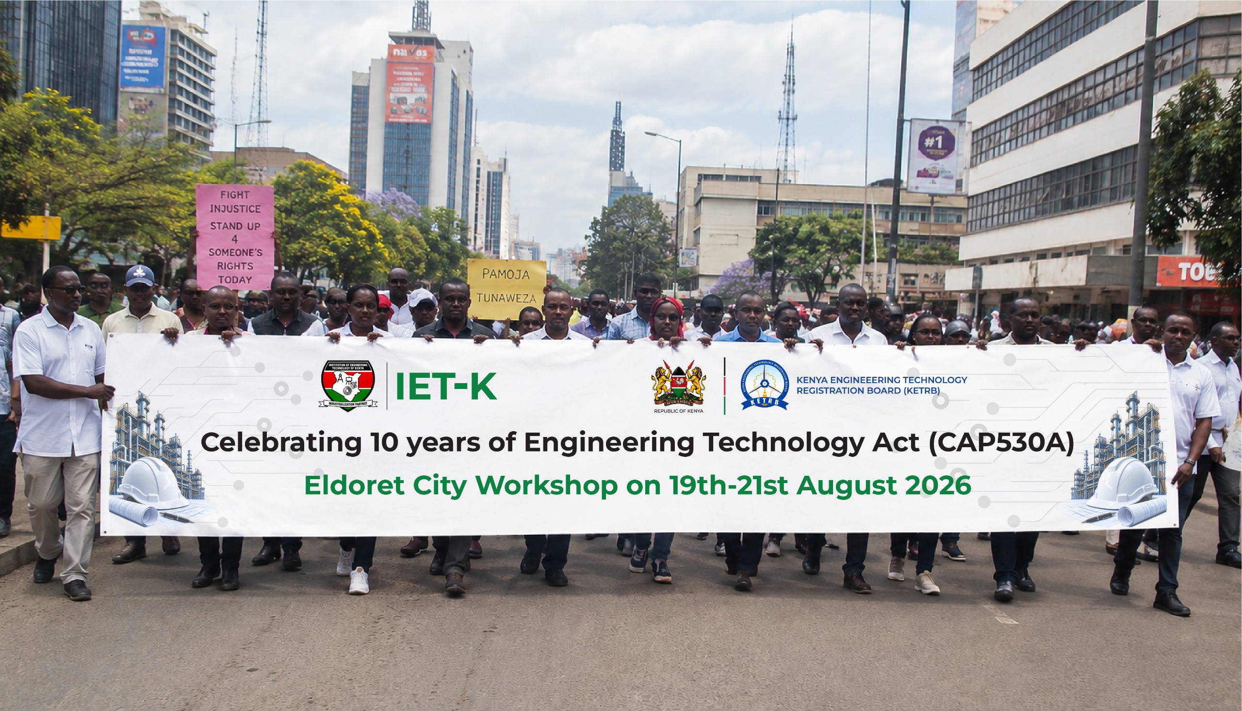 Street procession banner — IET-K