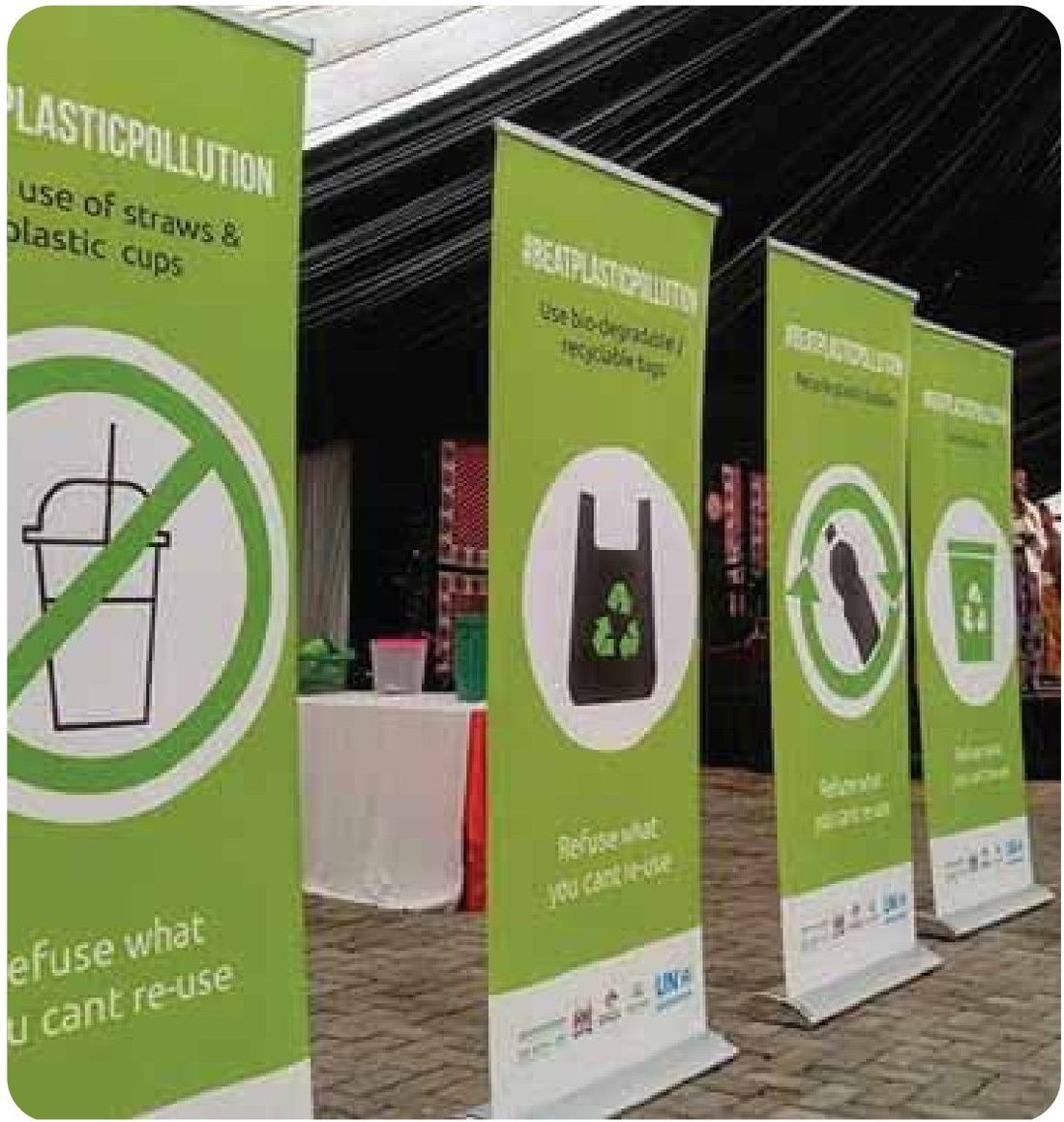 Exhibition banner series — Plastic pollution campaign