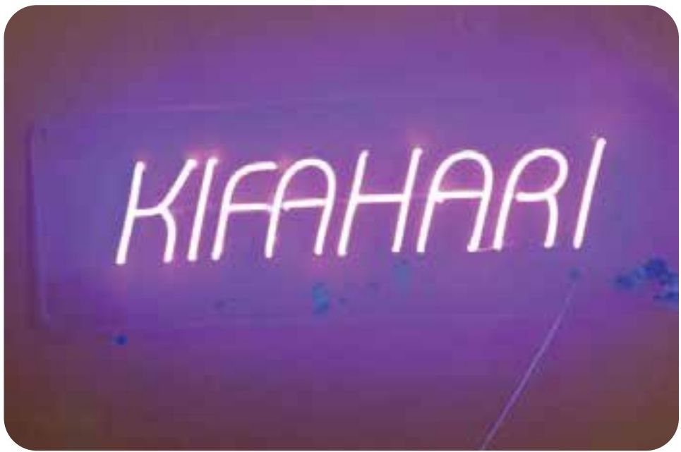Neon interior signature — Kifahari