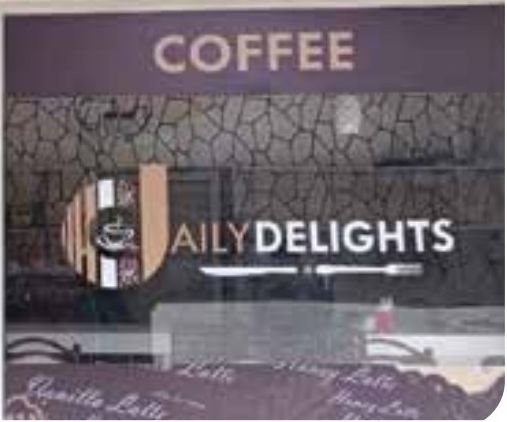 Window & fascia lettering — Daily Delights