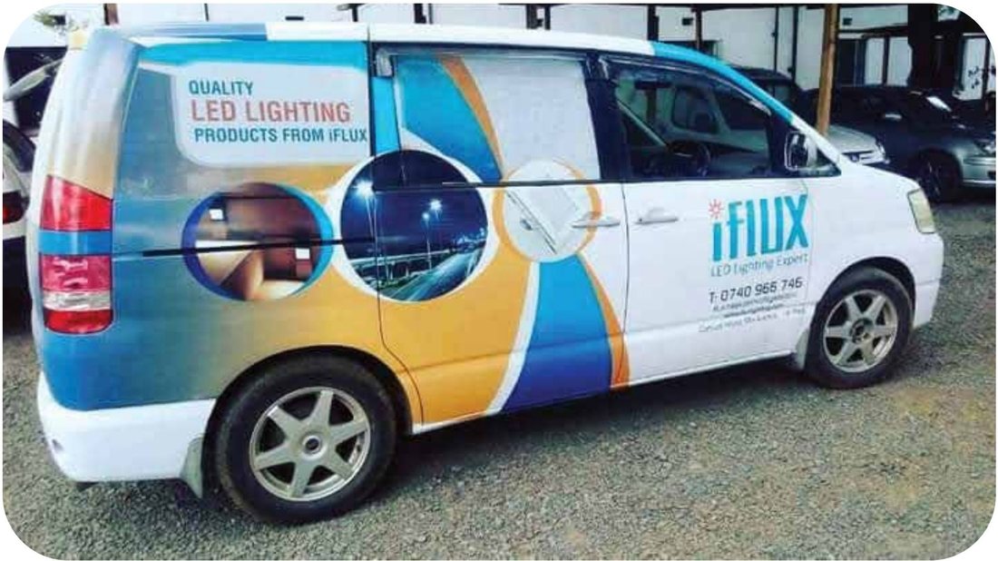 Full van wrap in cast vinyl — iFlux LED Lighting
