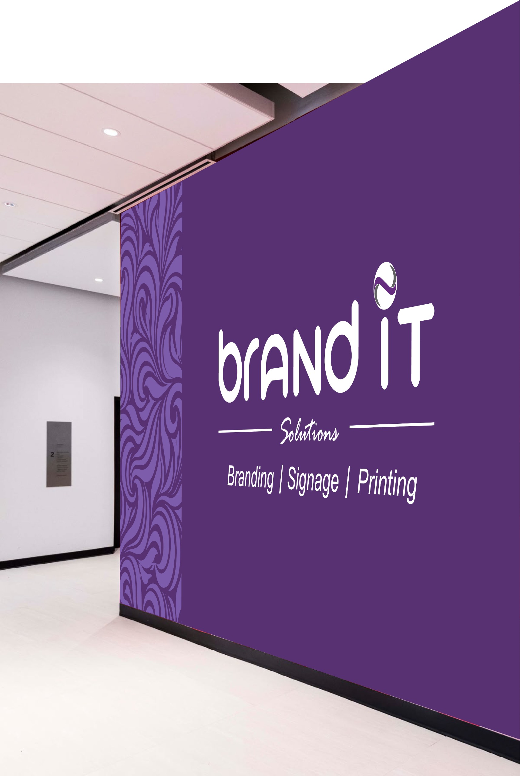 Corridor wall branding — Brand It Solutions