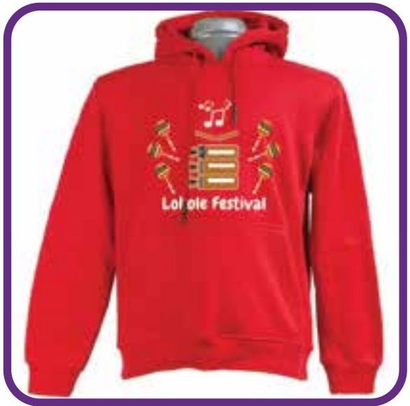 Colour-matched hoodie run — Lokole Festival