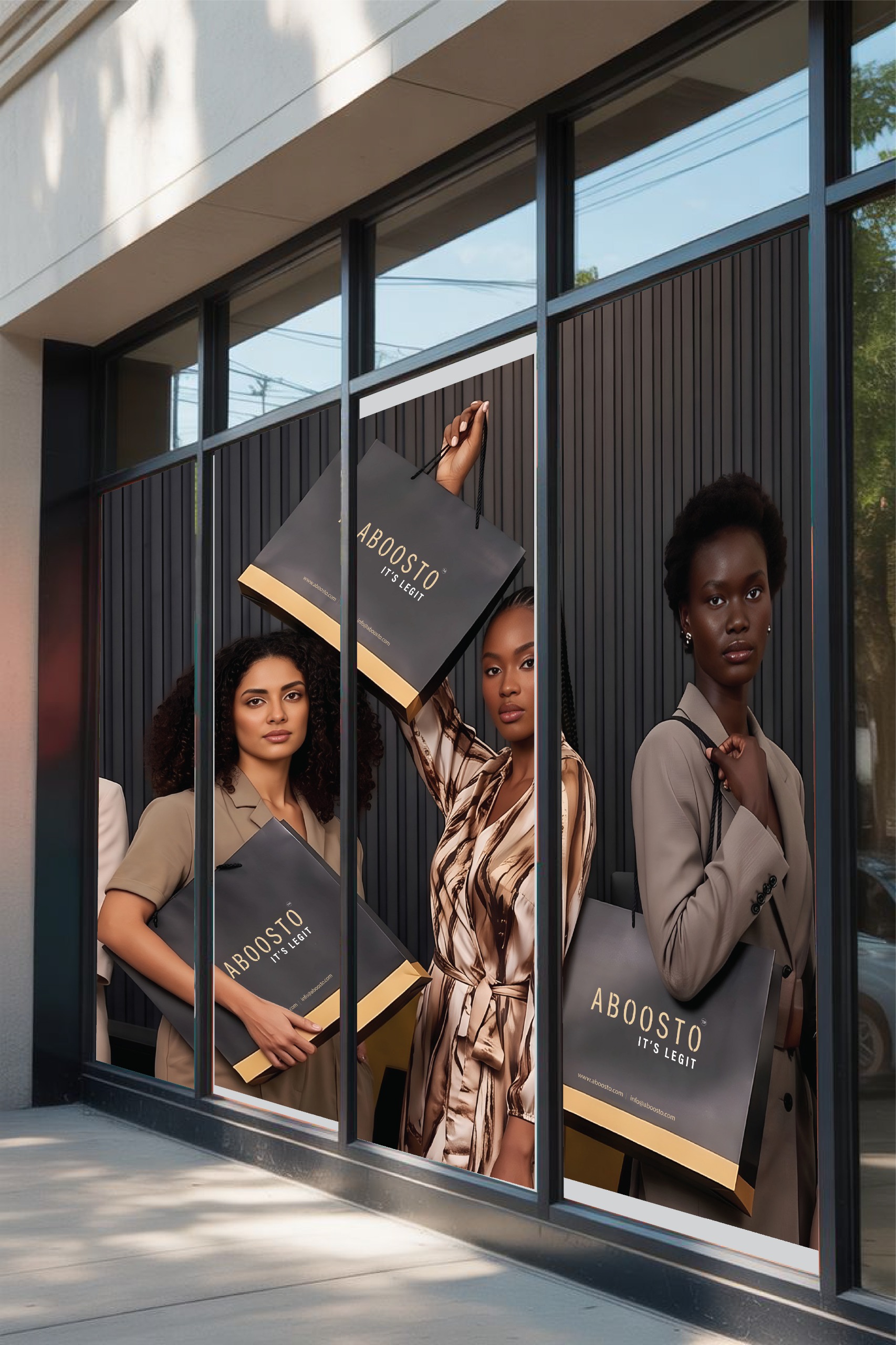 Retail window branding — Aboosto